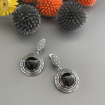 Серебряные серьги Торжество