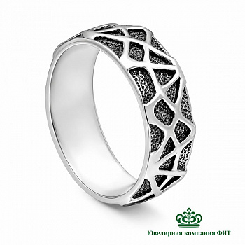 Серебряное кольцо Паутинка