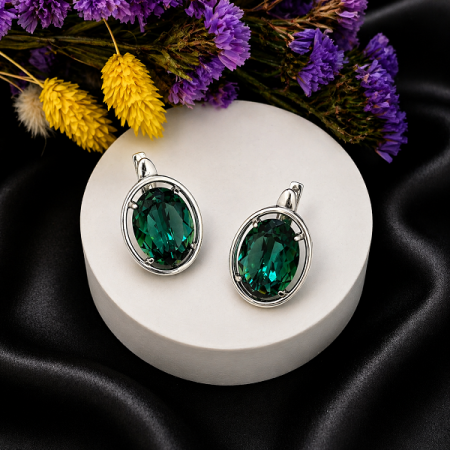 Серебряные серьги Круиз