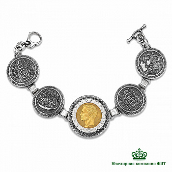 Серебряный браслет Италия