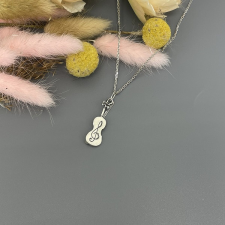 Серебряный кулон Скрипка